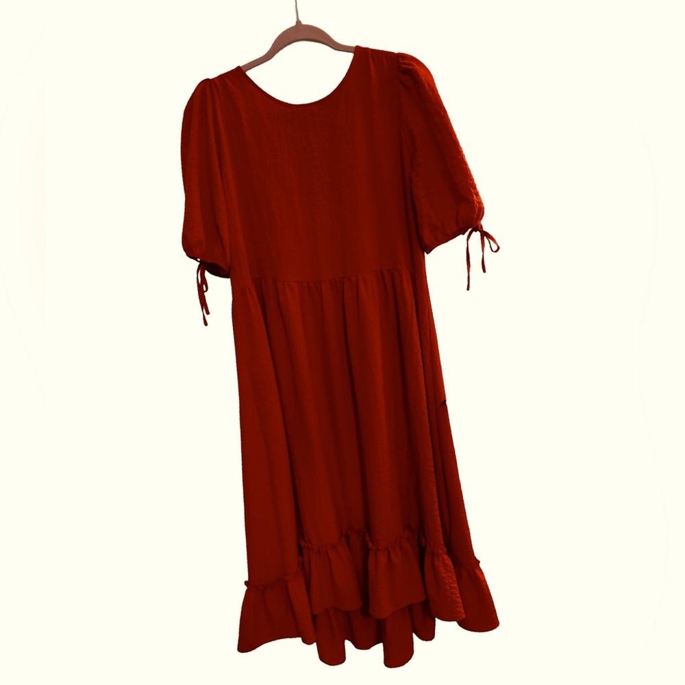 2053 C & A Boho Pumkim Free Flowing Dress from Paris
